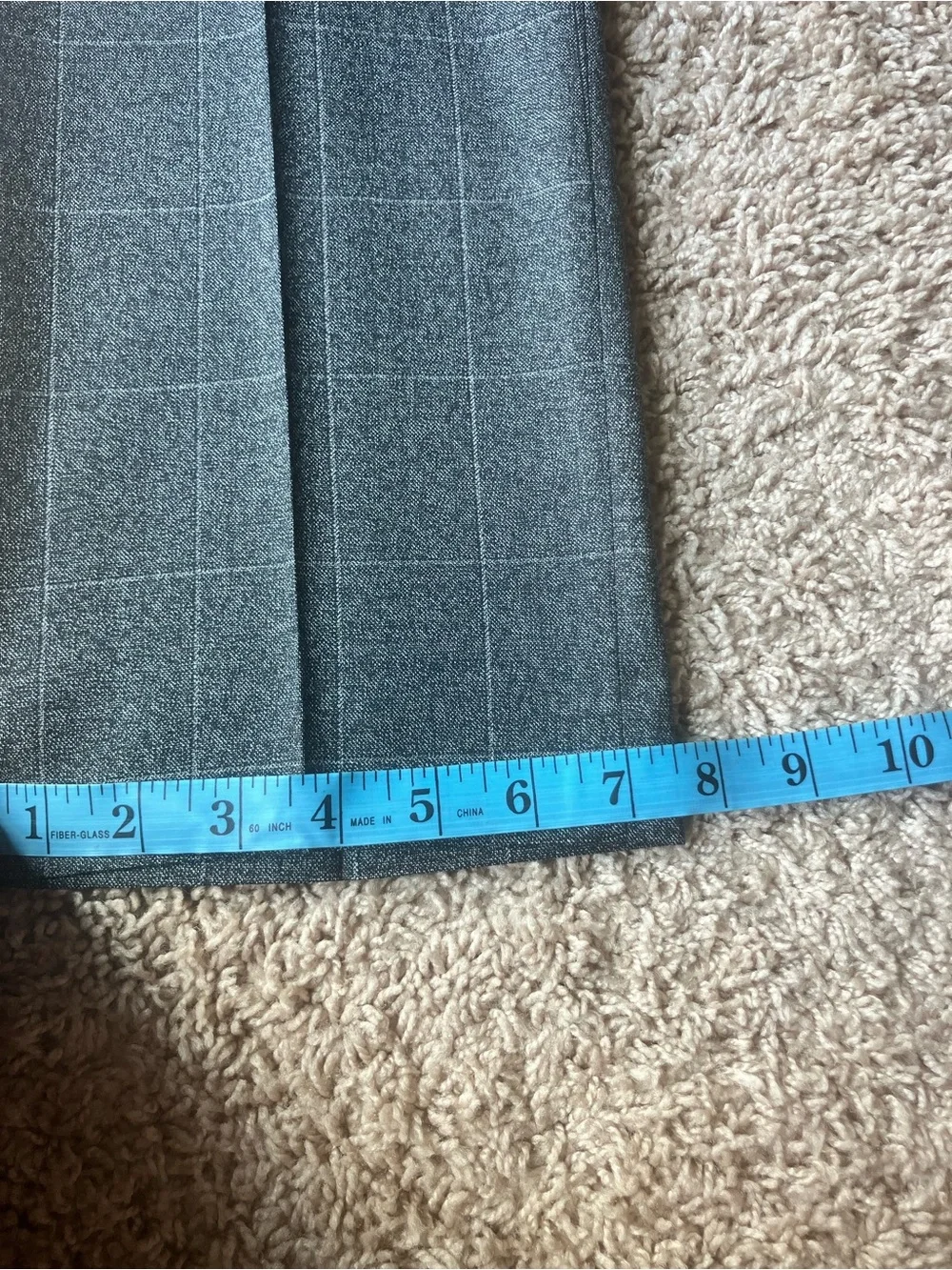Banana Republic Gray Windowpane Italian Wool Suit